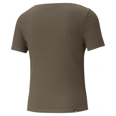 Puma T-shirt Puma Her Ribbed Slim Tee Grape Leaf W 531917 44 (XL)