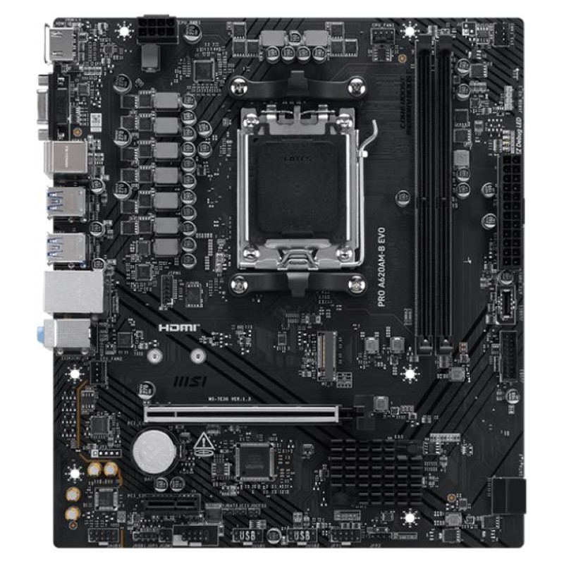 MSI MB AMD A620 SAM5 MATX/PRO A620AM-B EVO MSI