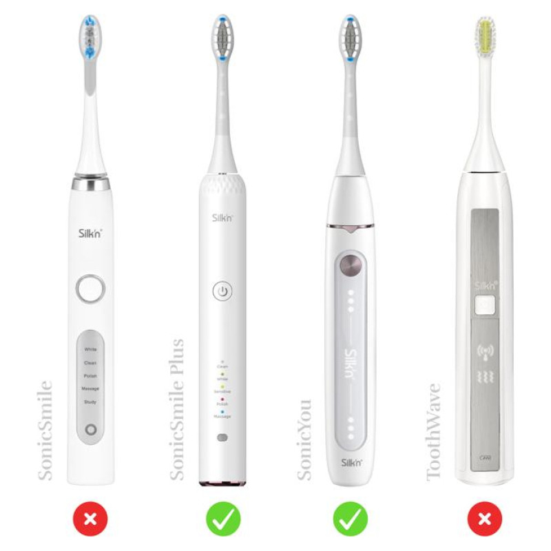 Silkn SonicYou Refill Brush Heads Family Pack (4 pcs) Black Soft (SYR4PEUZS001)