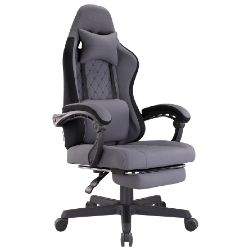 Lumi Gaming Chair with Headrest and Lumbar Support, with RGB Lighting