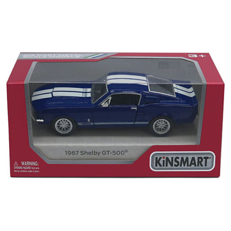 Kinsmart Die-Cast modelis 1967 Shelby GT-500, izmērs 1:38