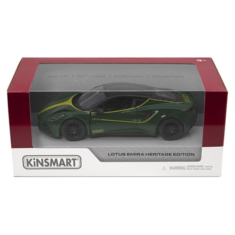 Kinsmart Miniatūrais modelis - Lotus Emira (Heritage Edition), izmērs 1:34