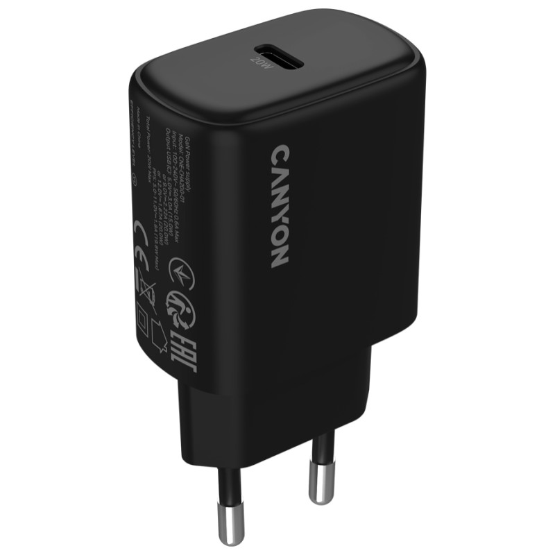 Canyon charger OnCharge 200 20W 1xPD EU Black