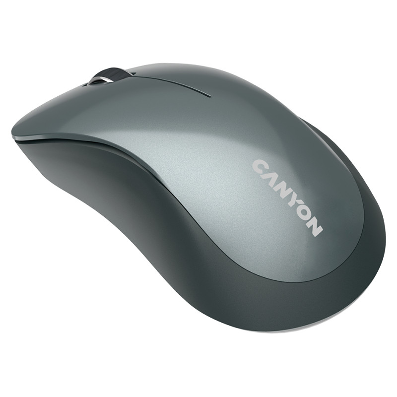 Canyon MW-11, 2.4 GHz Wireless mouse,with 3 buttons, DPI 1200, Battery:AAA*2pcs,Black,67*109*38mm,0.063kg