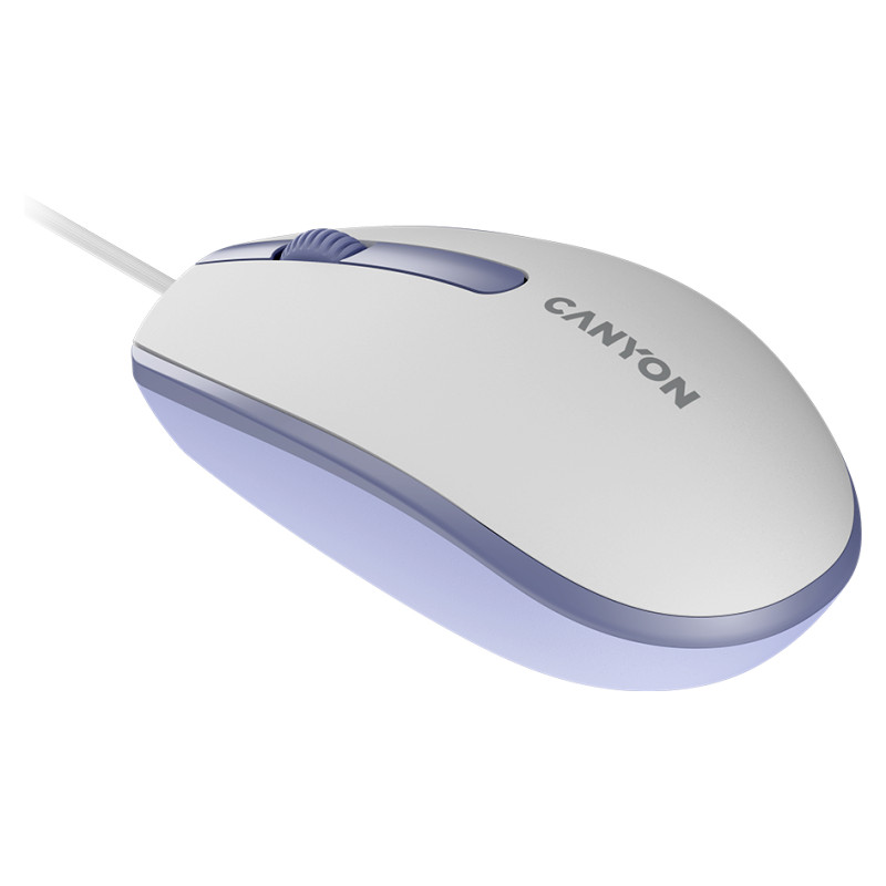 Canyon mouse M-10 Wired White Lavender