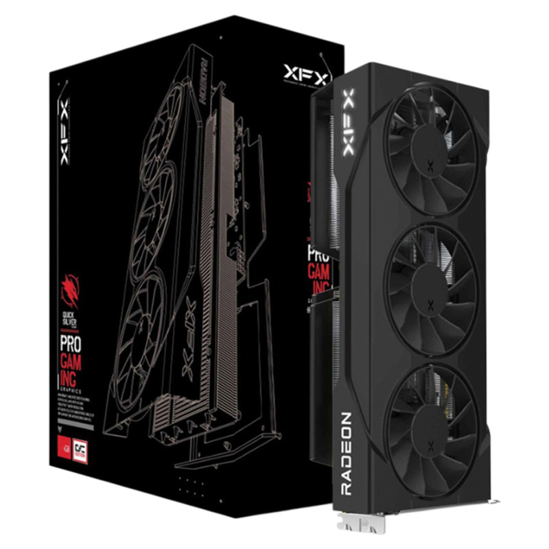 XFX Swift AMD Radeon RX 9060 XT OC Triple Fan 16GB GDDR6 128-bit HDMI 2x DP