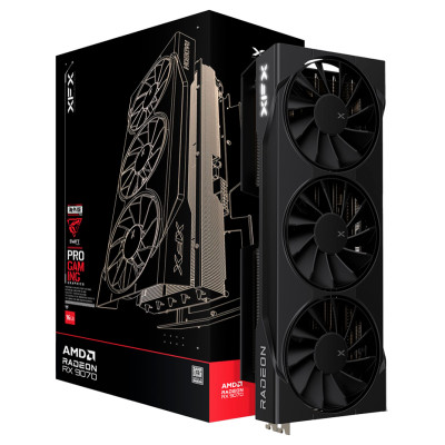 XFX Swift AMD Radeon RX 9070 OC Triple Fan Gaming Edition with 16GB GDDR6 HDMI 3xDP AMD RDNA 4