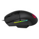 Lorgar Jetter 357, gaming mouse, Optical Gaming Mouse with 6 programmable buttons, Pixart ATG4090 sensor, DPI can be up to 8000, 30 million times key life, 1.8m PVC USB cable, Matt UV coating and RGB lights with 4 LED flowing mode, size:124.90*71.65*41.36