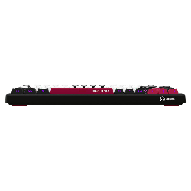 Lorgar KBP7075W, Wireless 75% Mechanical Gaming Keyboard Pro, Black/red, EN layout