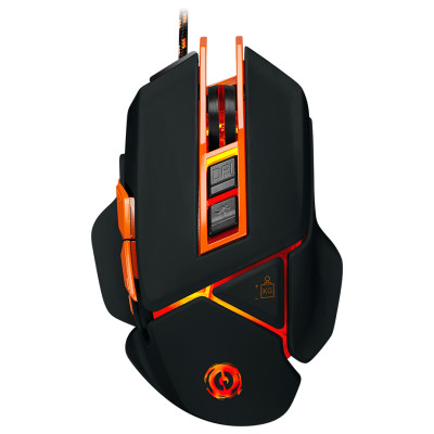 Canyon mouse Hazard GM-6 LED Wired Black Orange