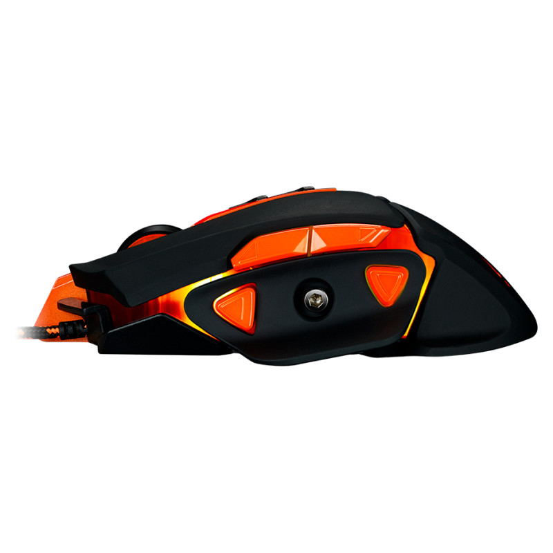 Canyon mouse Hazard GM-6 LED Wired Black Orange