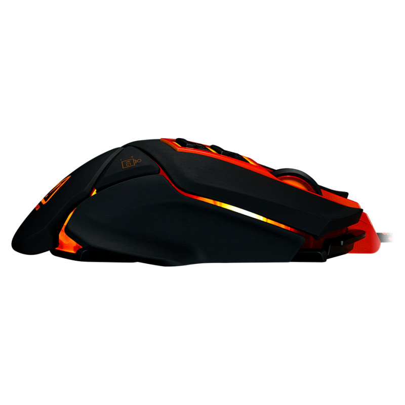 Canyon mouse Hazard GM-6 LED Wired Black Orange