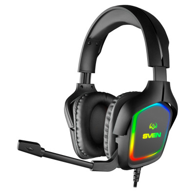 Sven Gaming headphones with microphone AP-U750MV, black (USB, RGB)