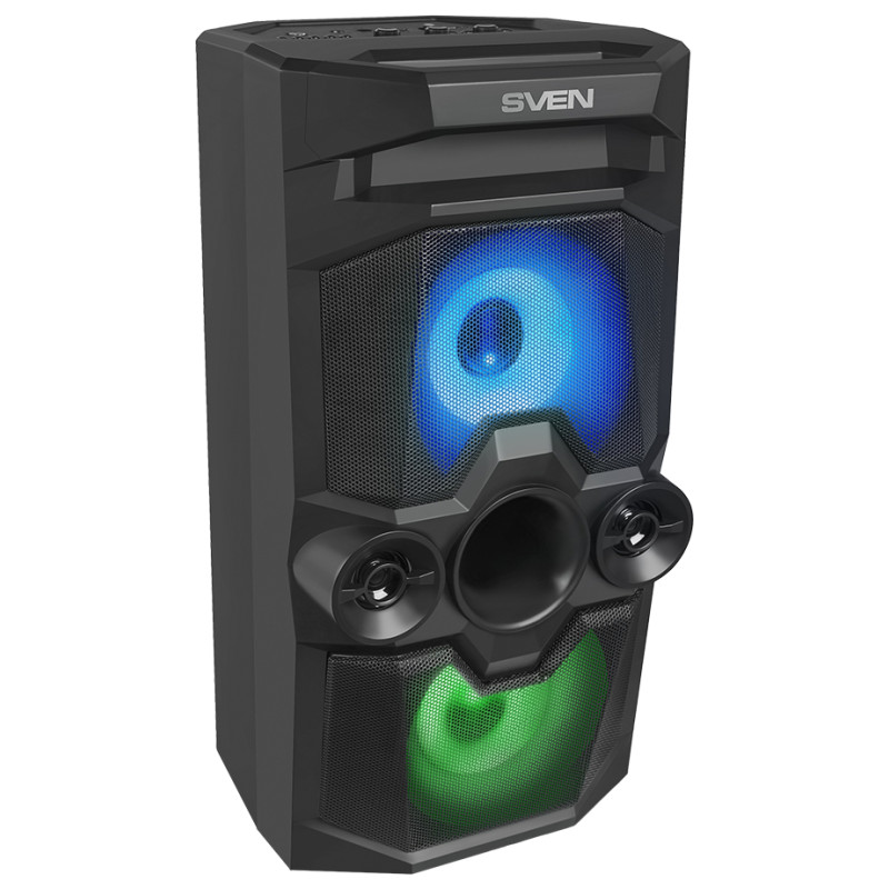 Sven Speaker SVEN PS-650, black (50W, TWS, Bluetooth, FM, USB, microSD, LED-display, 4000mA*h)