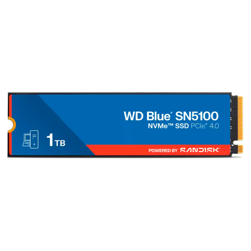 Western Digital SSD POWERED BY SANDISK WD Blue SN5100 1TB M.2 2280 PCIe Gen4 x4 NVMe QLC 3D