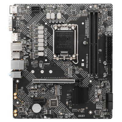 MSI Mainboard|MSI|Intel H610|LGA 1700|micro ATX|RAM DDR5-SDRAM|2xSlots|1xPCI Express x1 slots|1xPCI Express x16 slots|1xNumber of M.2 (M) slots|PROH610M-G