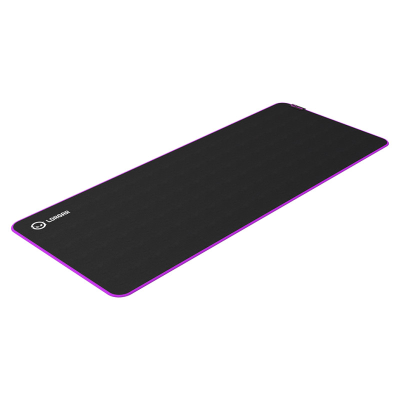 Lorgar Main 319, Gaming mouse pad, High-speed surface, Purple anti-slip rubber base, size: 900mm x 360mm x 3mm, weight 0.6kg