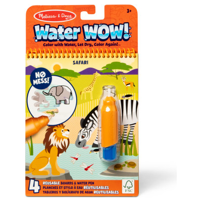 Melissa & Doug Water Wow!Ūdens krāsojamā grāmata &ndash; Safari