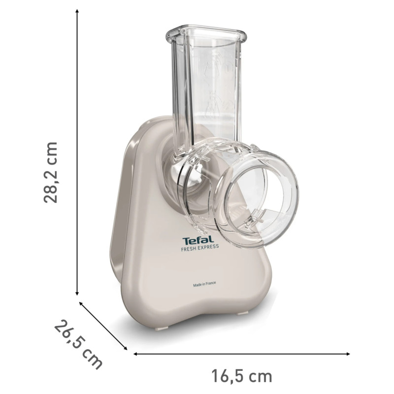 Tefal Fresh Express elektriskā dārzeņu rīve, gai&scaron;i pelēka - DN853BE0