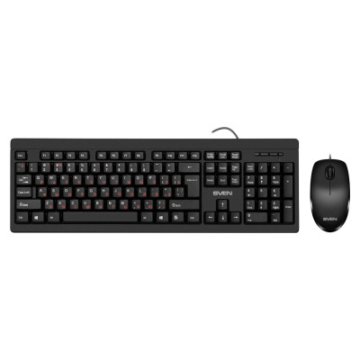 Sven Combo Keyboard+mouse KB-S320C black (104 keys, 1000DPI, 2+1 bt.)