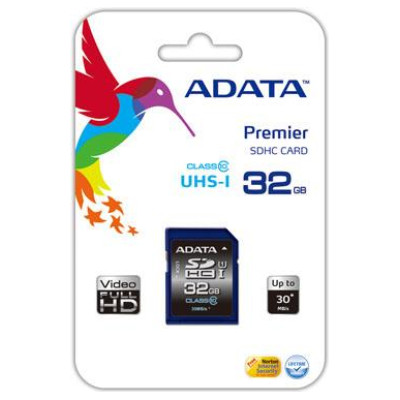 Adata MEMORY SECURE DIGITAL HC 32GB/CLASS10 ASDH32GUICL10-R A-DATA