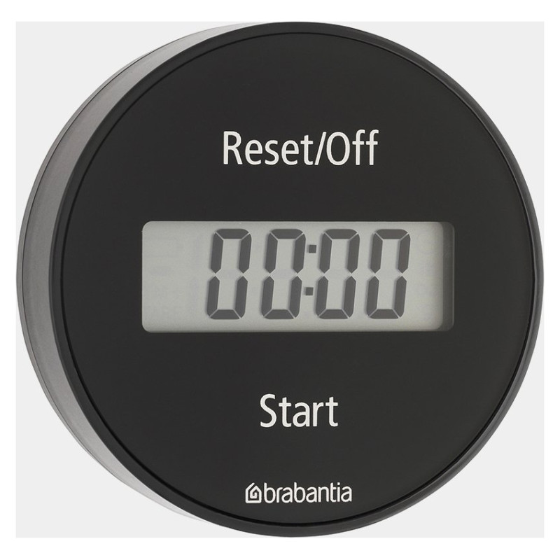 Brabantia virtuves taimeris ar magnētu, dark grey - 121968