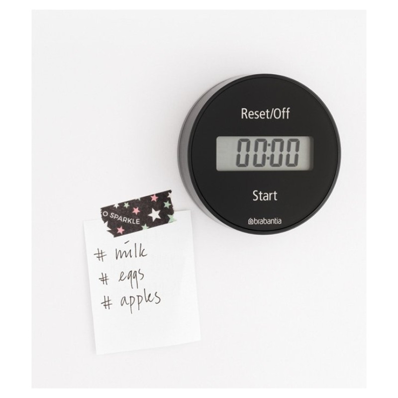 Brabantia virtuves taimeris ar magnētu, dark grey - 121968