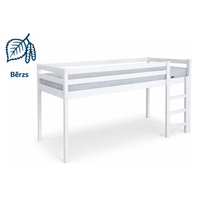 Emis Bērnu gulta "SkyStep" 70x160 / Dabīgs koks (vaskota)