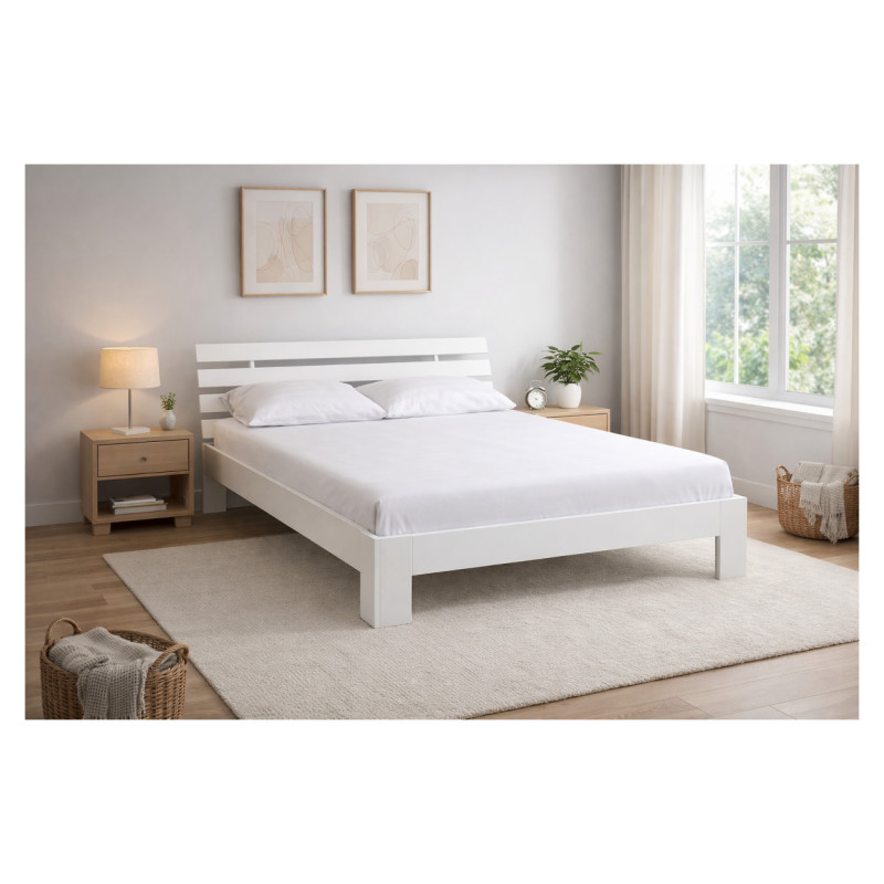 Emis Gultas komplekts ar matraci &ldquo;Tango Pluss&rdquo; Balts / 160x200 / Comfort