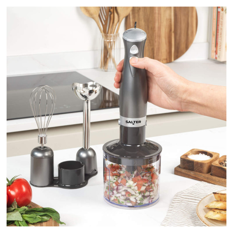 Salter EK2827GUNMETALFVDE  Cosmos 3 in 1  Blender Set