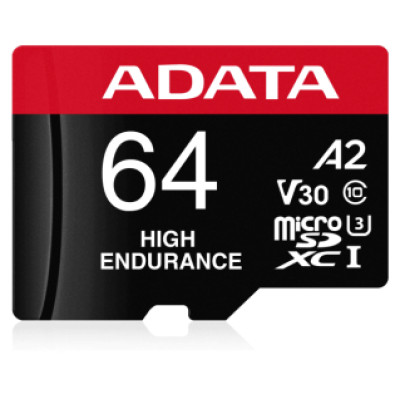 Adata Atmiņas karte ADATA High Endurance microSDXC 64GB UHS-I