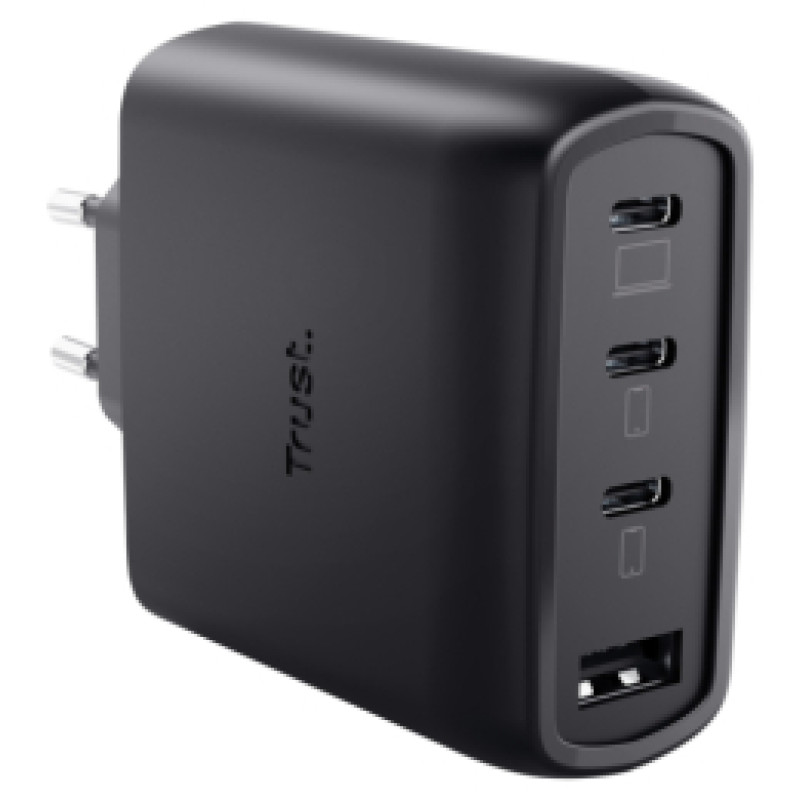 Trust Lādētājs Trust Maxo 65W 4-port GaN Black