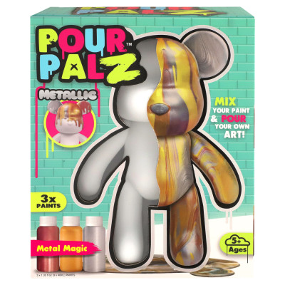 Pour Palz DIY krāsojamais lācis &ndash; Metāliskais mirdzums