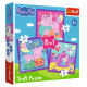 Trefl PEPPA PIG Pužļu komplekts 3in1