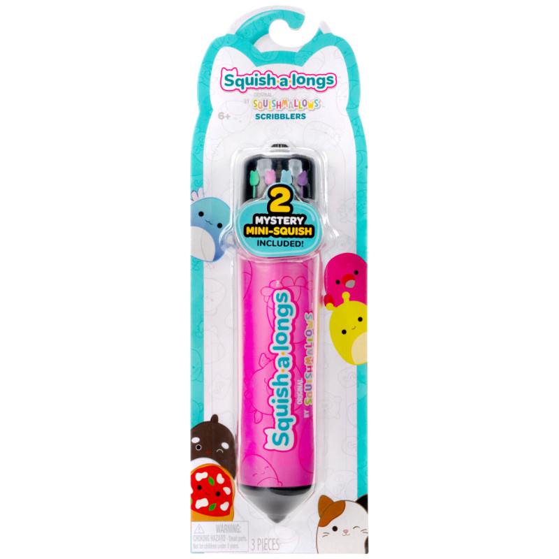 Squishmallows Squish-a-longs Scribbles maciņ&scaron; ar 2 mini figūriņām