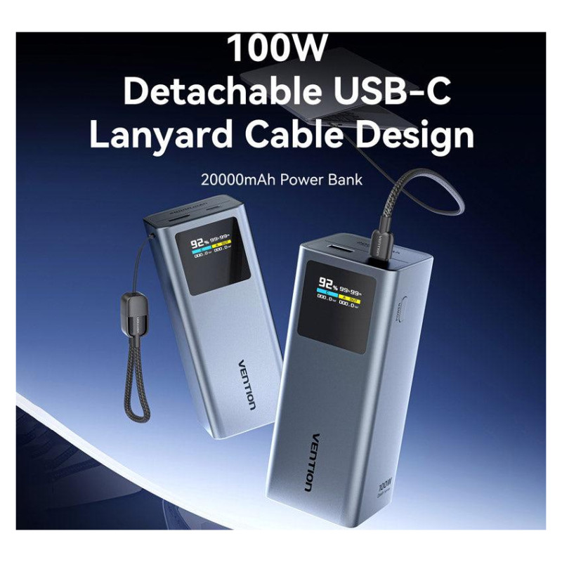 Vention POWER BANK USB 20000MAH 100W/FKCH0 VENTION