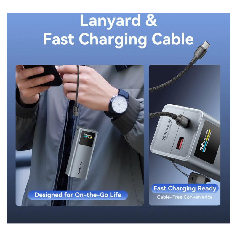 Vention POWER BANK USB 20000MAH 100W/FKCH0 VENTION