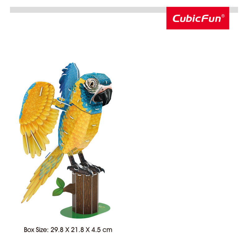 Cubic Fun CUBICFUN NATIONAL GEOGRAPHIC 3D puzle Zilrīkles ara