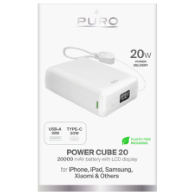 Puro Enerģijas krātuve Puro Mini 20000mAh 20W PD
