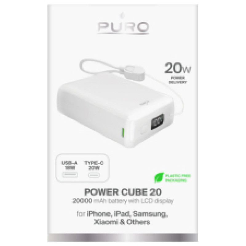 Puro Enerģijas krātuve Puro Mini 20000mAh 20W PD