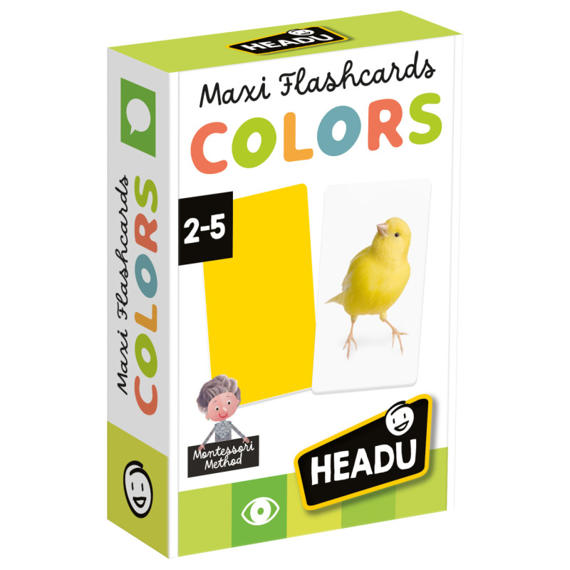 Headu Maxi mācību kartītes Montessori krāsas