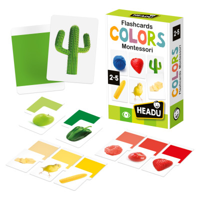 Headu Maxi mācību kartītes Montessori krāsas