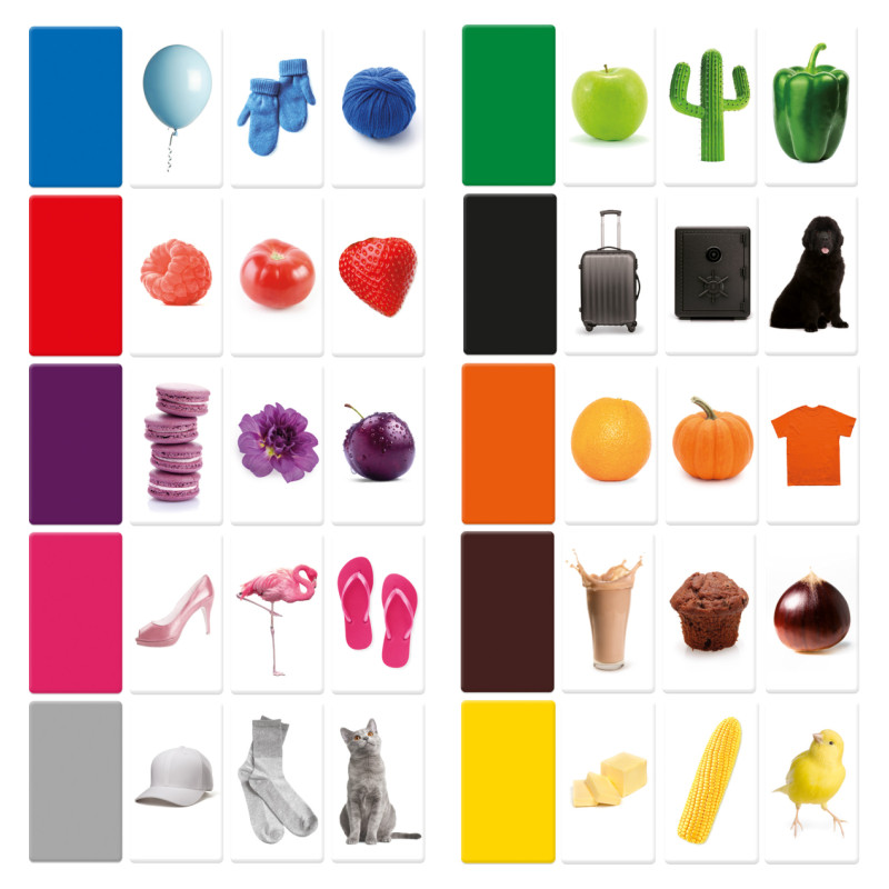 Headu Maxi mācību kartītes Montessori krāsas