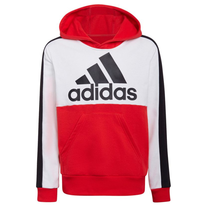 Adidas Colorblock Fleece Hoodie Jr HC5657 sweatshirt (116cm)