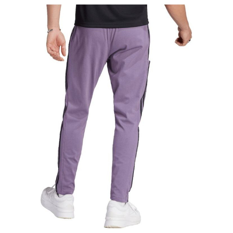 Adidas Essentials Single Jersey Tapered Open Hem 3-Stripes M Pants IJ8699 (L)
