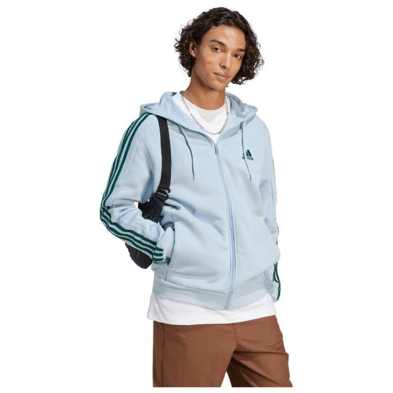 Adidas Essentials Fleece 3-Stripes Full-Zip M sweatshirt IJ8932 (S)