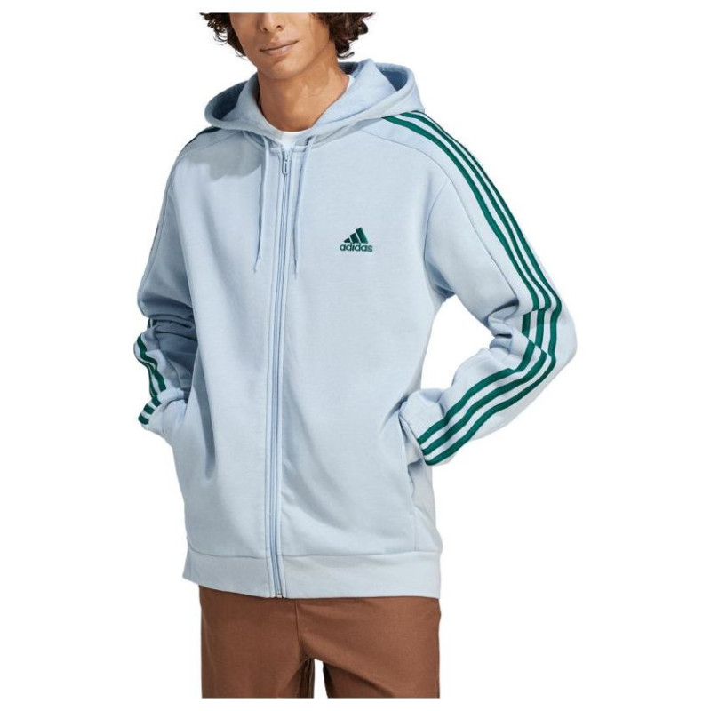 Adidas Essentials Fleece 3-Stripes Full-Zip M sweatshirt IJ8932 (S)