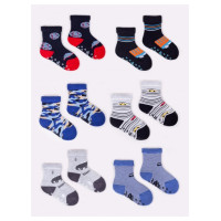 Yoclub Zeķes frotē ar ABS 27/30 BOY SKF-0005