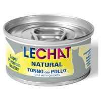 Lechat Natural Tuna with Chicken 80 g - konservi kaķiem