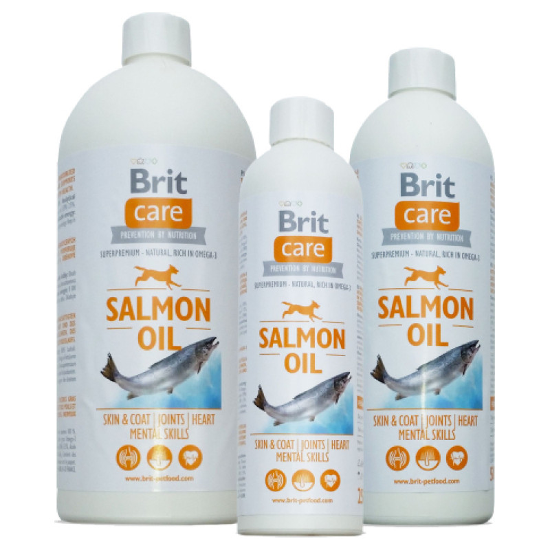 Brit CARE Salmon Oil 250 ml papildbarība suņiem